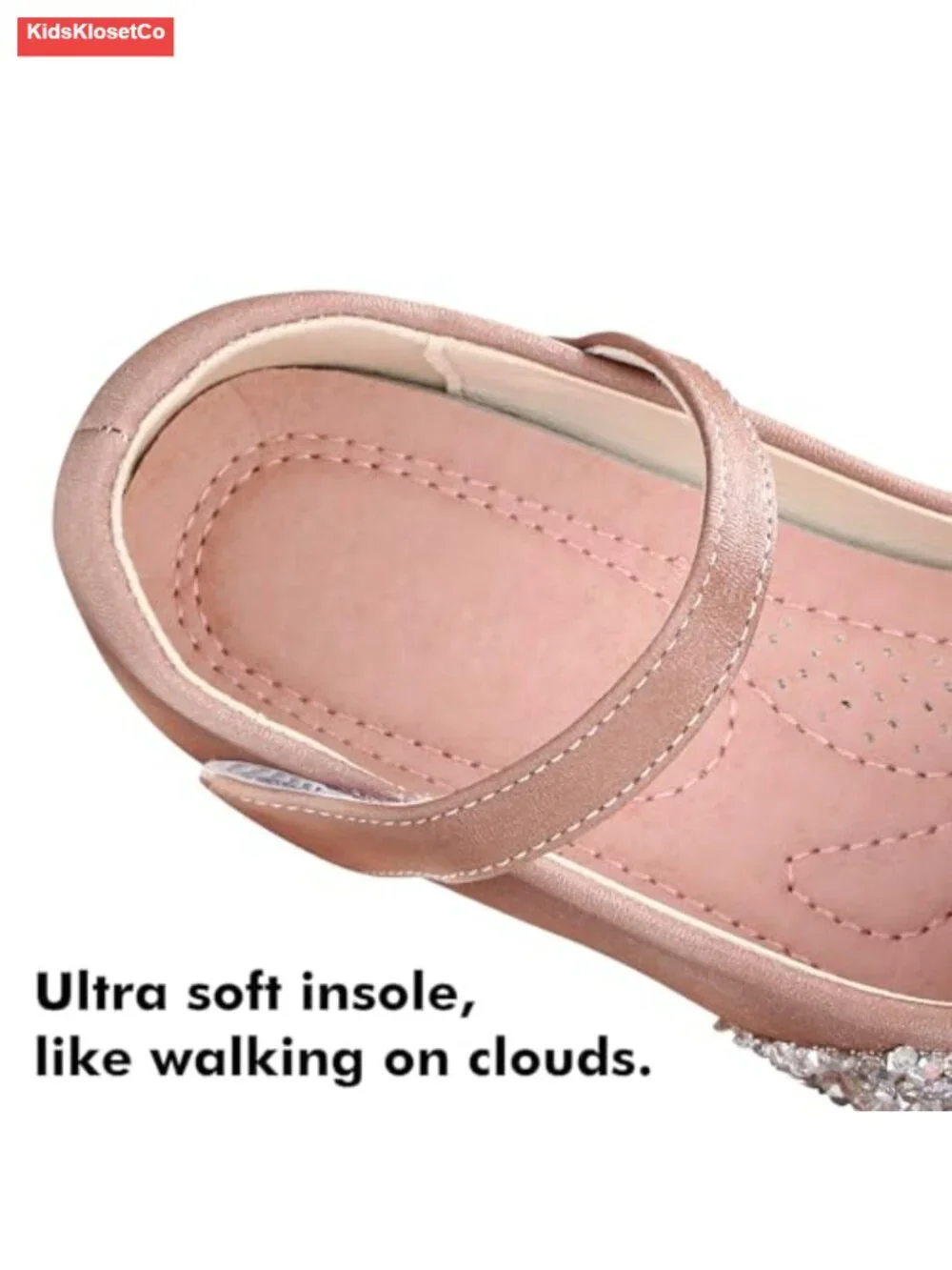 Girls Mary Jane Flats Glitter Low Heel Princess Dress Shoes Toddler Little Big